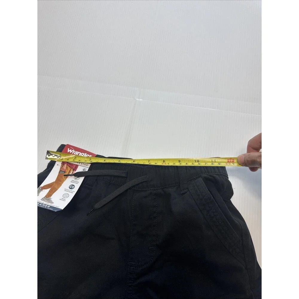 Wrangler Boys Five Star Gamer Cargo Jogger Pants Black NWT Size 12 Slim
